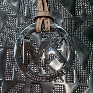 Michael Kors metallic patent tote